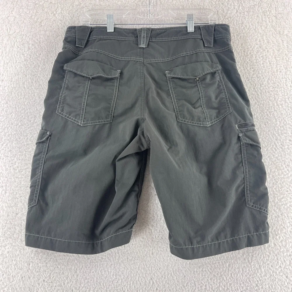 Merrell Cargo Shorts‎ Mens Size 34 Gray Opti-Wick UPF 50+ Outdoors Casual Hiking